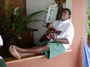 A Fijian native relaxes
