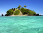 Snorkeling near an islet in Fiji